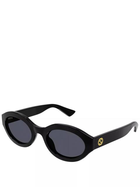GUCCI Minimal GG Geometrical Sunglasses, 53mm