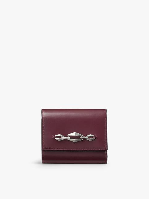 Marinda buckle-embellished leather purse