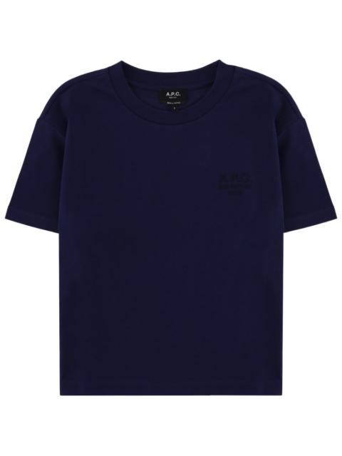A.P.C. COTTON T-SHIRT WITH LOGO