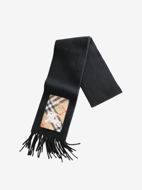 Burberry BURBERRY - Unisex Check Label Cashmere Scarf
