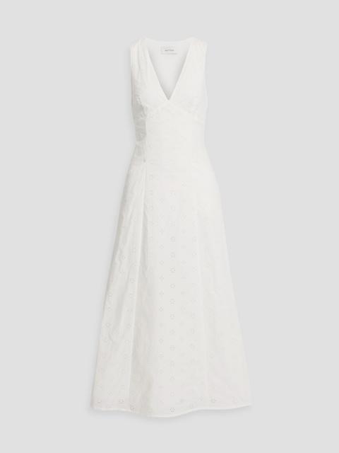 MATTEAU Broderie anglaise cotton midi dress