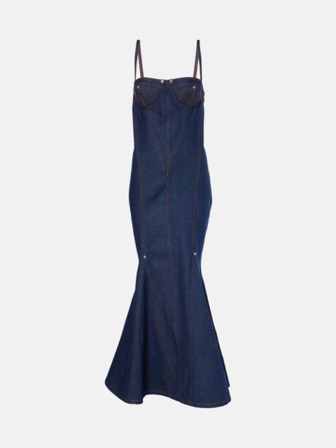 Jean Paul Gaultier Denim maxi dress