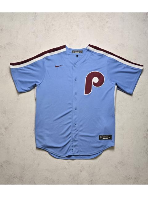 Nike Nike Blue Philadelphia Phillies Throwback Baseball Jersey