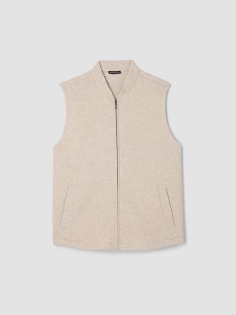 EILEEN FISHER Textured Cotton Doubleknit Vest