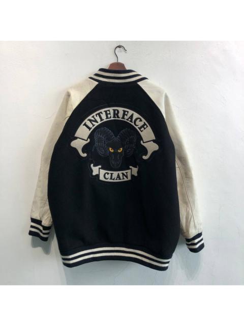 Other Designers Vintage - Interface Clan Black Big Logo Varsity Jacket