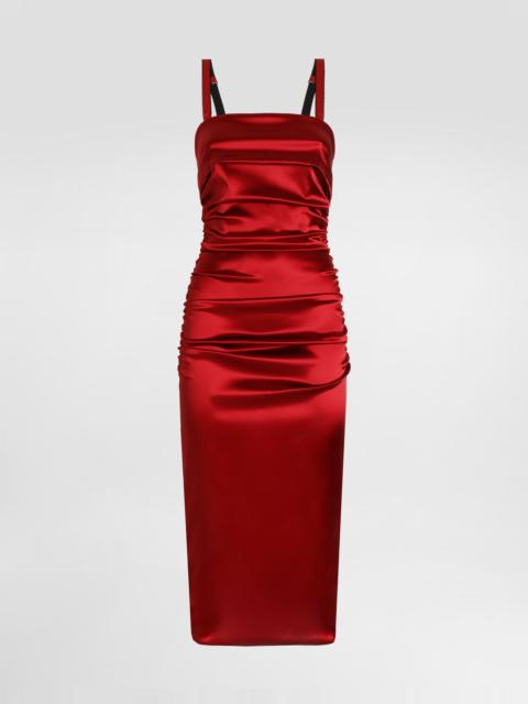 Dolce & Gabbana Stretch satin fitted dress