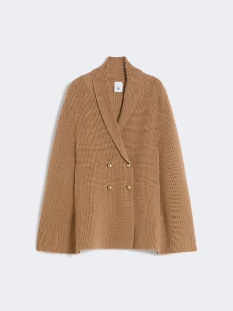 Max Mara Double-breasted wool cape - CAMEL