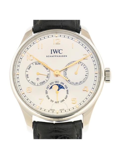 IWC Schaffhausen IWC Portugieser Perpetual Calendar Automatic Silver Dial Men's Watch IW344203