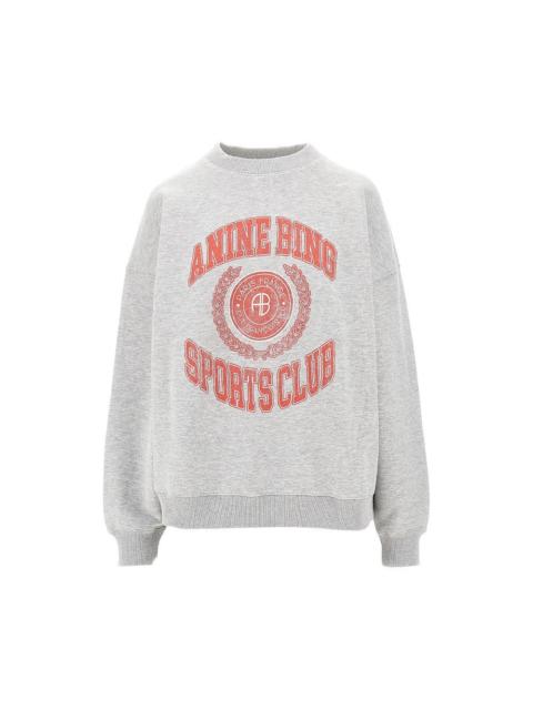 ANINE BING Anine Bing Miles Collegiate Sweatshirt Grey