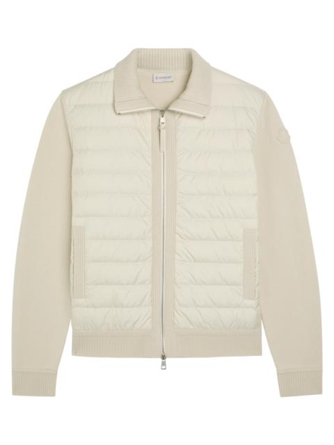 Moncler Moncler Quilted Wool and Shell Jacket