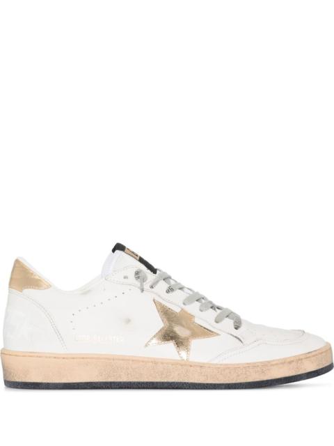 Golden Goose Golden Goose Women Ball Star Sneakers With Gold Star And Heel Tab