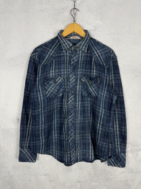 Other Designers 45rpm Joubu De Nagamochi Plaid Western Shirt Button Up