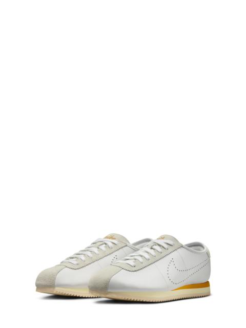 Nike Nike Cortez Leather Sneaker in 100 White/bronze at Nordstrom
