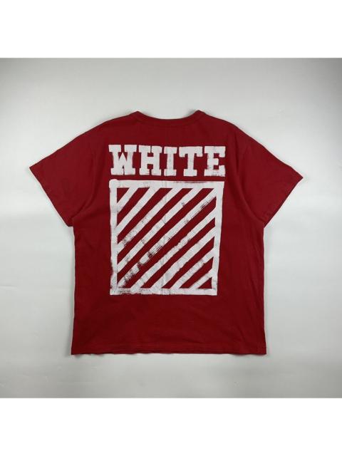 Off-White Off White Brushed Diagonal Oversized Shirt