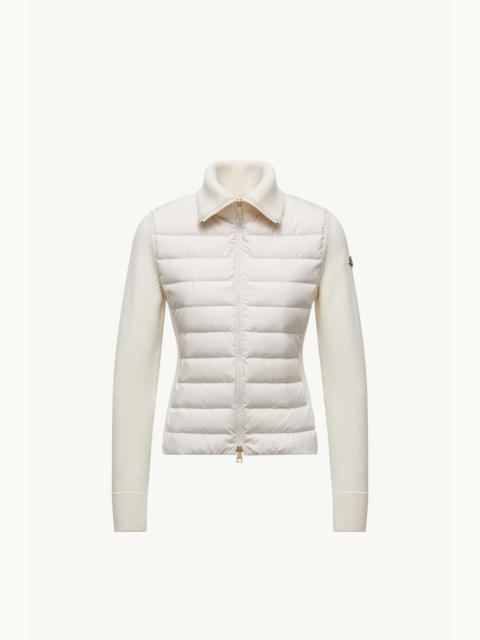 Moncler Padded Wool Zip-Up Cardigan