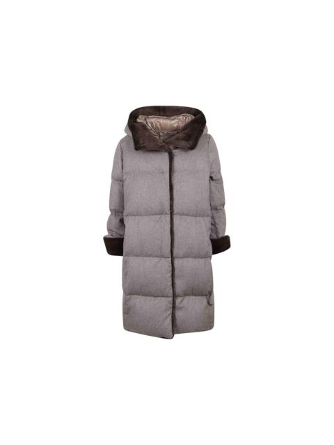 Herno Herno Faux Fur Trim Padded Coat Women