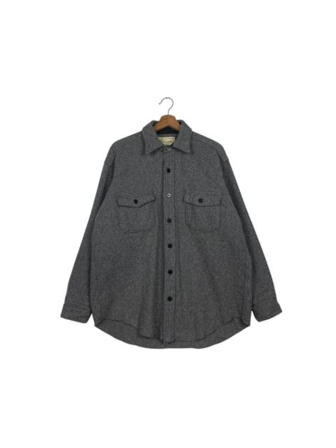 Other Designers Vintage - MELTON Made in Usa Outerwear Wool Gray Flannel #1813-C20