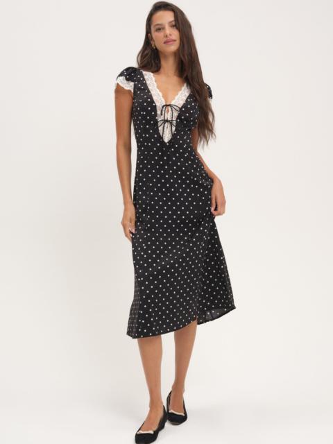 For Love & Lemons Cross Your Heart Midi Dress