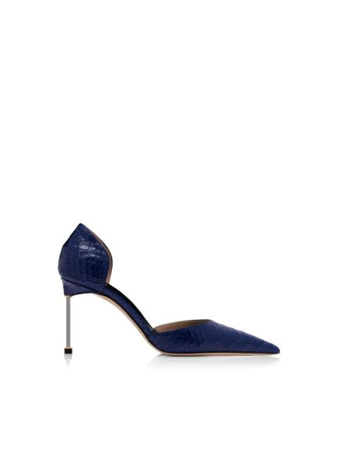 TOM FORD SEMI SHINY PRINTED PYTHON SPIRE D'ORSAY PUMP