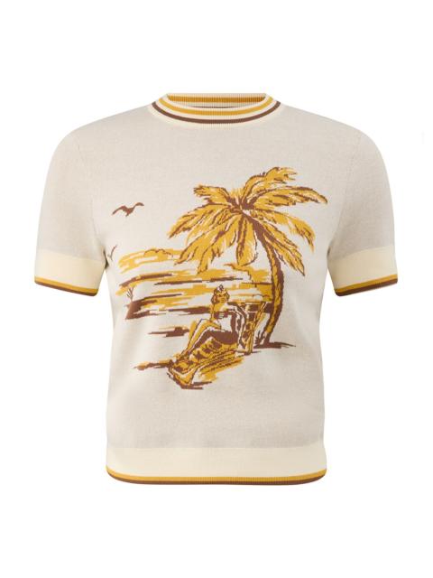 Zimmermann DAYLIGHT JACQUARD TEE