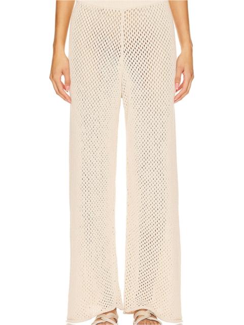 onia Crochet Wide Leg Pant