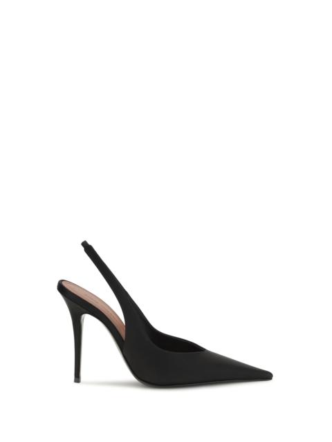 Amina Muaddi Amina Muaddi Women Anok Satin Slingback Pumps