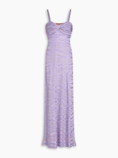 Missoni Metallic crochet-knit maxi dress