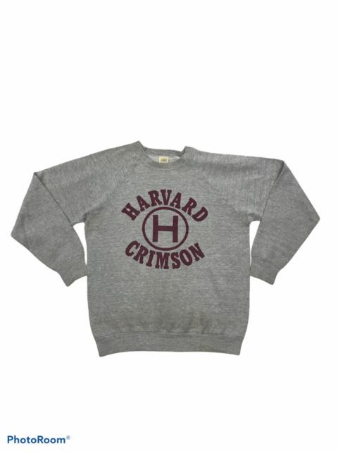 Other Designers Vintage - VTG HARVARD CRIMSON 50-50 COTTON POLYESTER PULLOVER SWEATER