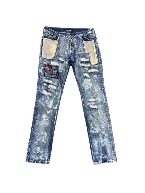 Other Designers Le Grande Bleu (L.G.B.) - SEXPOT REVENGE Denim Patchwork Jeans