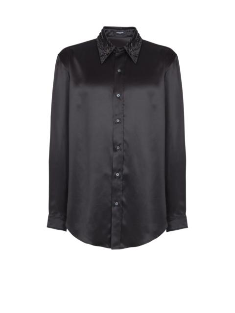 Balmain Silk shirt with crystals