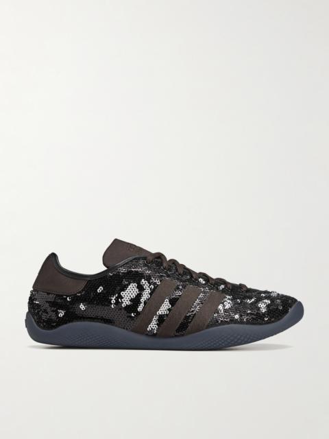 adidas Originals + Wales Bonner Karintha Lo Sequined Canvas Sneakers