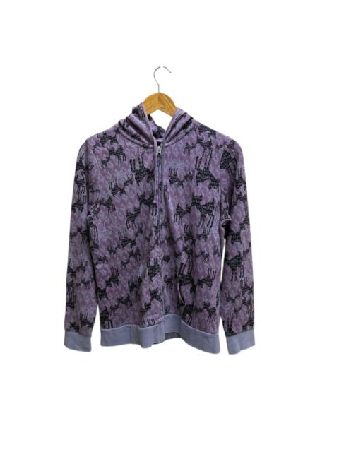 Other Designers Ivanahelsinki Uniqlo Black Cat Patern Zipper Sweater Hoodie