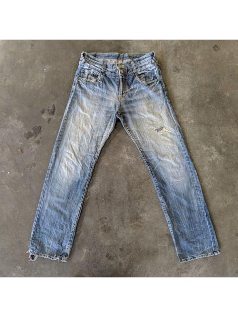 Other Designers Vintage - Vtg Japanese Faded 6 Pockets Distressed Denim Jeans Pants