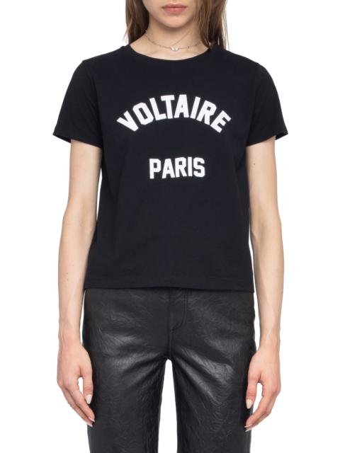 Zadig & Voltaire Zadig & Voltaire Alys Voltaire Paris Cotton Graphic T-Shirt in Black at Nordstrom