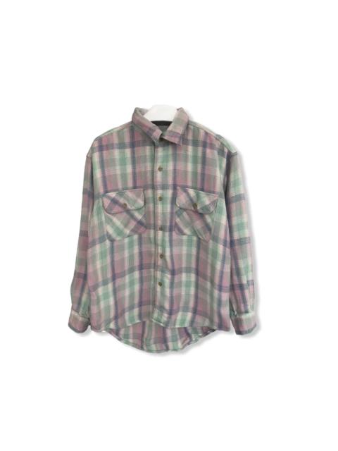 Other Designers Vintage - Vintage Pelee Glover Plaid Tartan Button Up Shirt