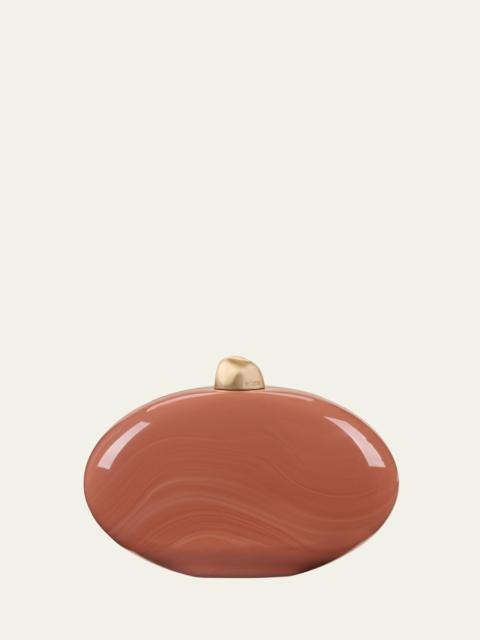 Cult Gaia Eviana Glossy Acrylic Clutch Bag