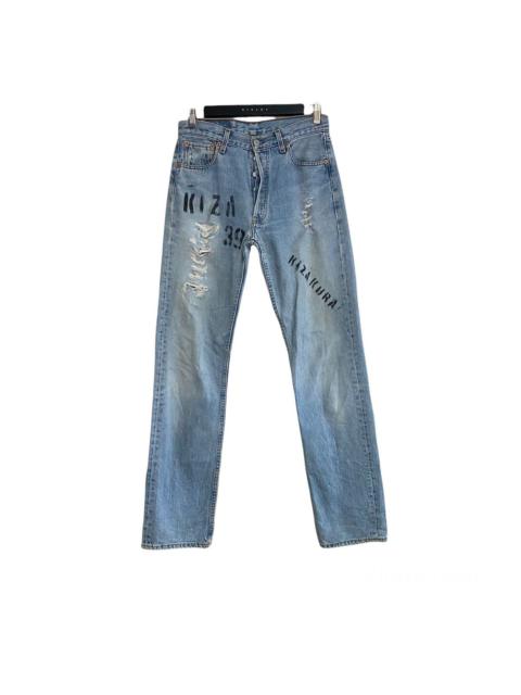 Vintage Levis 501 Distressed Jeans Light Wash 30x33