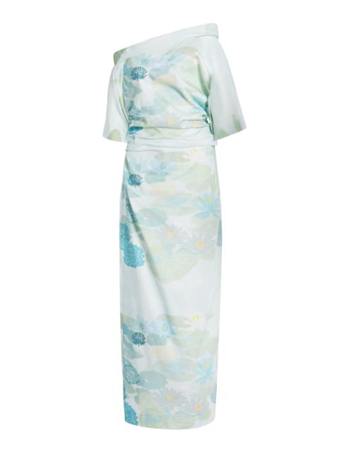 BERNADETTE Bowery Asymmetric Cotton Dress multi