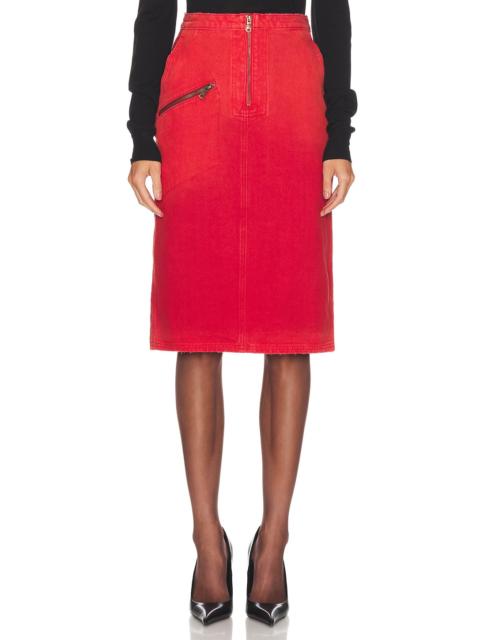 WILLY CHAVARRIA Workwear Zipped Skirt