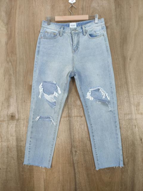 Other Designers Japanese Brand - HULL DISTRESSED KNEE LIGHT BLUE JEANS PANTS