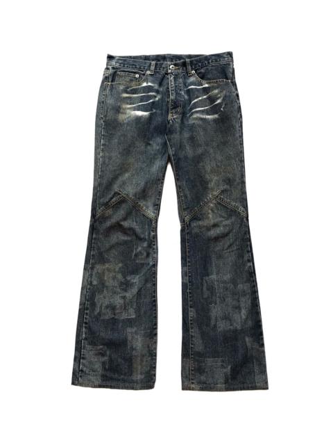 Japanese Brand - CUSTOM CULTURE FLARE BLEACH TROUSER PANTS