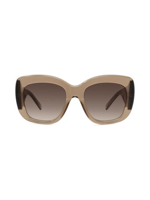 Givenchy Givenchy Bold 53mm Gradient Butterfly Sunglasses in Shiny Light Brown /Brown at Nordstrom