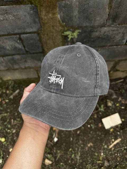 Stüssy Stussy Basic Washed Low pro cap - Charcoal