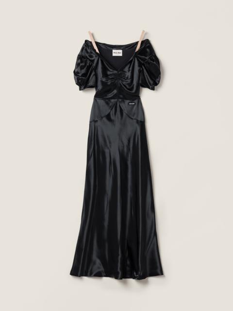 Miu Miu Long satin dress