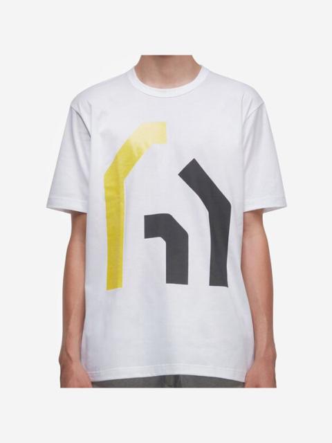 BNWT AW18 JUNYA WATANABE BLACK AND YELLOW PRINT TSHIRT M