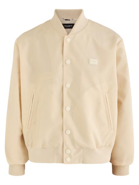 Dolce & Gabbana Dolce & Gabbana Logo Nylon Bomber Jacket