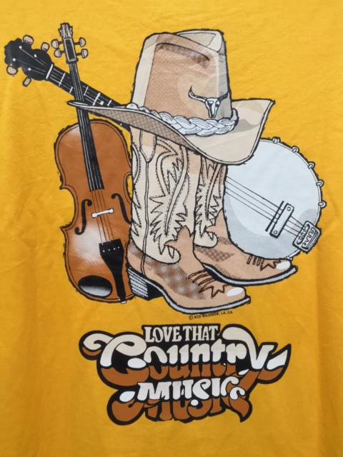 Other Designers Vintage - Vintage 80s 90s Love That Country Music t shirt Stitches
