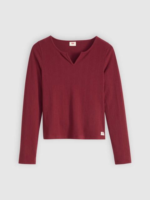 Levi's DRY GOODS WOMEN'S SUPERSOFT LONG-SLEEVE TEE