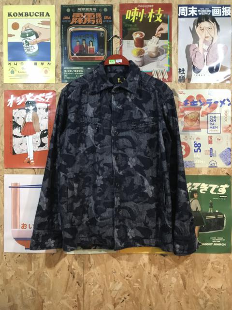 Other Designers Japanese Brand - MIYABI MUSUMI KOI FISH & FLOWER CAMO GRAPHIC OUTERWEAR