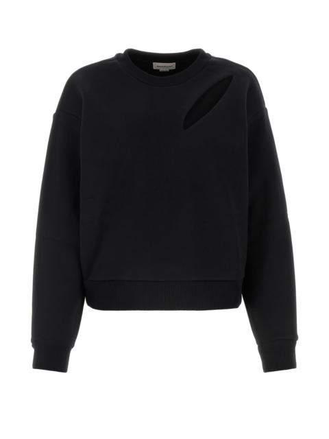 Alexander McQueen Black cotton sweatshirt